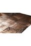 Bronz Varaklı Patchwork Doğal Dana Derisi - 5