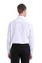 White Classic Fit Patterned Cotton Slim Collar Long Sleeve Classic Shirt - 5
