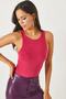 Women's Fuchsia Chest Inserted Bodysuit with Six Snaps BDY-00000001 - 2