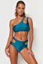Petrol Cut Out Detaylı Yüksek Bel Normal Paça Bikini Altı TBESS23BA00200 - 2