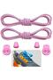 Pink Smart Practical Elastic Shoes Sports Kids, Classic And Boots Laces, 1 Pair