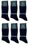La'pescara Ultra Luxury 6-Piece Black Mercerized Men's Classic Socks Set Crp2