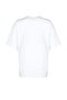 Beyaz %100 Kalın Pamuklu Oversize/Geniş Kalıp Bisiklet Yaka Örme T-Shirt TWOSS23TS00040 - 13