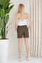 Women's Patterned Combed Cotton Shorts - 2