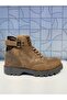 802 Unisex Sand Color Hakiki Leather Waterproof Warm Lining Boots - 2