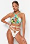 Ekru Aksesuarlı High Leg Bikini Altı TBESS23BA00179 - 5