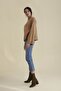 Women's Khaki Suede Women's Boots & Booties, Heeled Boots Suede - 7