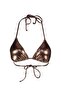 Brown Triangle Covered Bikini Top Tbess23Bu00383 - 6