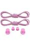 Pink Smart Practical Elastic Shoes Sports Kids, Classic And Boots Laces, 1 Pair - 7