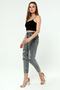 Monera Rosa High Waist Tick Leg Laser Ripped Mom Jeans - 3