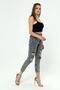 Monera Rosa High Waist Tick Leg Laser Ripped Mom Jeans - 5