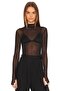Women's Turtleneck Lycra Polka Dot Blouse with Finger Snap Detail