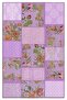 Mira 944 Lilac Karabakh and Patchwork Look Woven Backing Carpet
