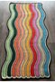 Mira 1028 Multicolored Wavy Design Woven Base Carpet - 5