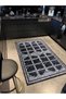 Mira 1072 Geometric Pattern Gray Woven Base Carpet