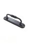 (2 PCS) Black Large Curved Pull Pull Handle for Sliding Doors 14,5x3,5cm - 5