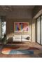 Mira 1106 Minimalist and Geometric European Style Multi-Colored Woven Base Carpet - 2