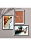 3-Piece Painting Set with Black Laminated Frame Hpn008