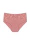 5-Piece Cotton Waist Lace Detailed High Waist Large Size Bato Women's Panties - 5