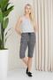 Women's Patterned Combed Cotton Capri - 3