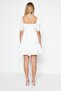 White Brode Skater/Balloon Sleeve Mini Lined Woven Dress Twoss22El00792 - 6