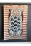 Mira 1022 Beige Striped Tiger Themed Modern Woven Base Design Carpet - 2