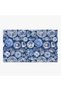 Mira 956 Blue Blanc Plate Vase Themed Navy Blue Woven Base Carpet - 4