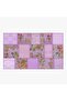 Mira 944 Lilac Karabakh and Patchwork Look Woven Backing Carpet - 3