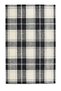 Mira 1048 Plaid Black and White Woven Base Carpet - 2