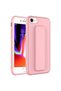 Apple iPhone Se 2022 Case Smooth Surface Silicone Cover with Magnetic Stand - 2