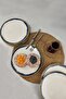 Line 6-Piece Porcelain Pastry Plate 21 Cm Blue - Tl4017340 C320.003 - 3