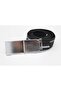 Unisex Woven Black-Nickel Buckle Black White Gray Tactical Sports Canvas Cloth Belt - 4