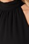 Black Straight Cut Halter Neck Mini Chiffon Lined Woven Dress TWOSS23EL01059 - 3
