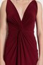 Burgundy Lined Knitted Long Stylish Evening Dress Night Graduation Dress Tprss19Ut0099 - 5
