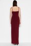 Burgundy Lined Knitted Long Stylish Evening Dress Night Graduation Dress Tprss19Ut0099 - 6