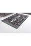Keep Off Mira 2105 Vintage Navy Blue Patterned Woven Base Carpet - 3