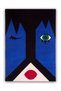 Mira 1149 Parliament Blue Woven Base Carpet with Lip and Eye Figures