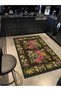 Mira 946 Karabağ Vintage Look Black Fringed Woven Base Carpet - 2