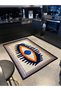 Mira 1021 Eye Themed Multicolor Modern Woven Base Design Carpet