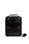Men's Genuine Leather Crossbody Long Strap Hand and Shoulder Bag Large Size - Black - 4