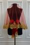 Red Gold Sparkling Laced Bridal Henna Veil Set Wedding Henna Night Face Cover - 4