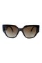 5409s W656/13 52 Women's Brown Slanted Frame Sunglasses - 2