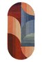 Mira 1106 Minimalist and Geometric European Style Multi-Colored Woven Base Carpet - 3