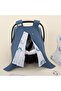 9 Piece Set - Indigo Honeycomb - Blue Rainbow Stroller Set, Blanket, Breastfeeding Bib, Apron And Wipe Set - 2
