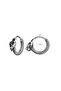 Snake Design Ring Insert Leather Patterned Men's 316l Steel Earrings (pair) - 4