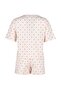 Açık Pembe %100 Pamuklu Puantiyeli ve Kalpli Şortlu Örme Pijama Takımı THMSS21PT1485 - 9