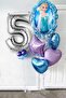 Frozen Elsa Silver Number Balloon Set Snow Queen Elsa Balloon Set 100cm Number Balloon
