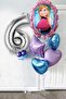 Frozen Elsa Silver Number Balloon Set Snow Queen Elsa Balloon Set 100cm Number Balloon - 3