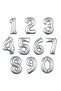 Frozen Elsa Balloon Bright Balloon Silver Number Snow Queen Concept with Balloons - 3