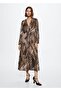Flowy Leopard Print Dress - 2
